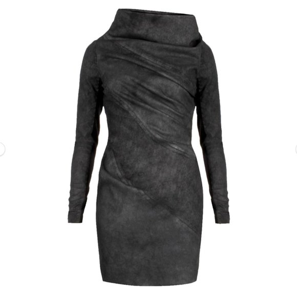 All Saints Dresses & Skirts - Allsaints Rare Luciano Asymmetric Futuristic Style Dress Side Zip 6 (Fits 2-4)